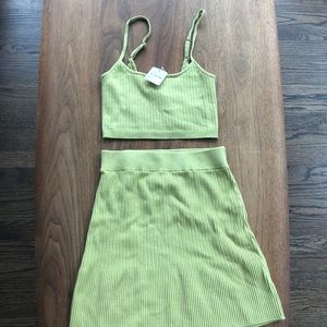 Sweater set skirt and tank
